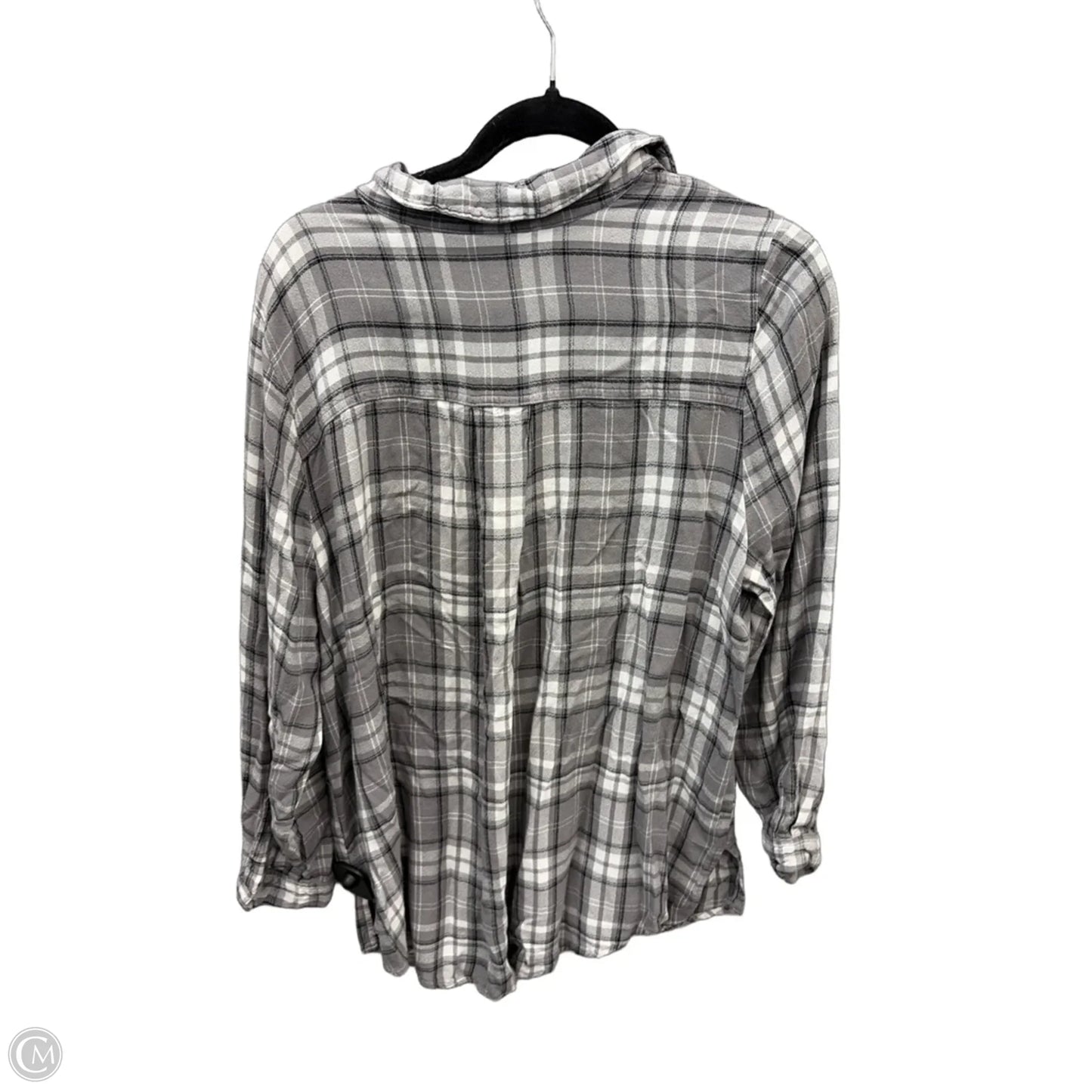 Top Long Sleeve By Lane Bryant In Plaid Pattern, Size: 2x