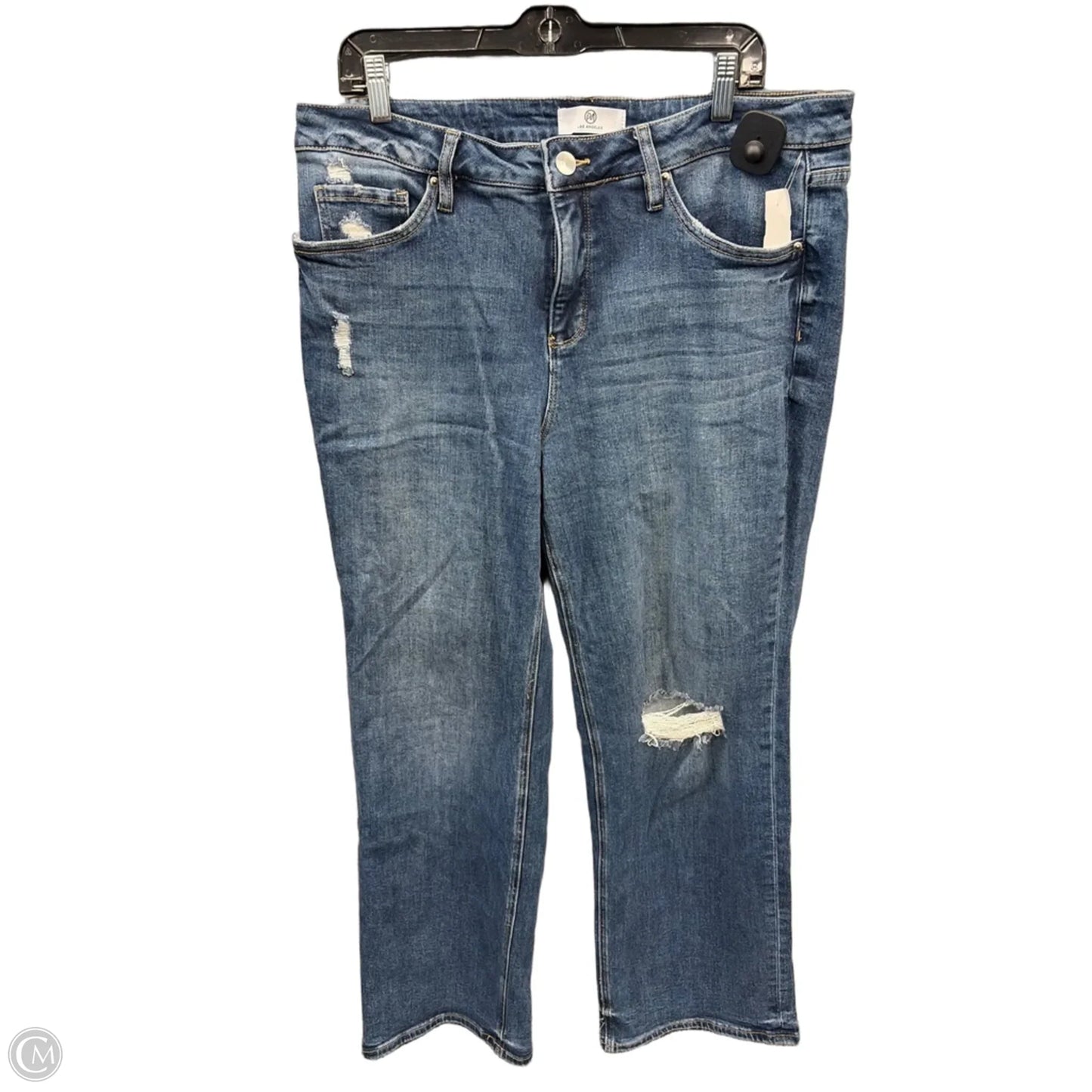 Jeans Straight By Clothes Mentor In Blue Denim, Size: 16