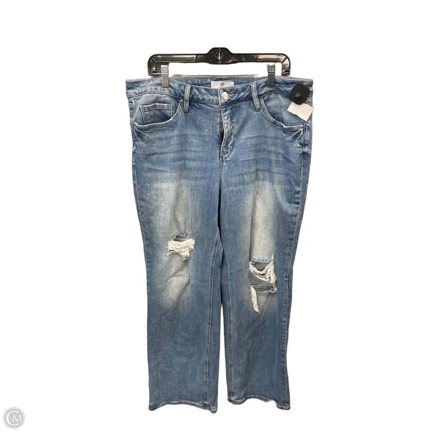Jeans Straight By Clothes Mentor In Blue Denim, Size: 16