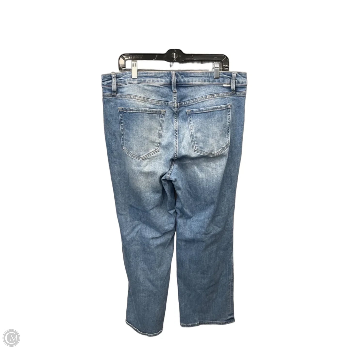 Jeans Straight By Clothes Mentor In Blue Denim, Size: 16