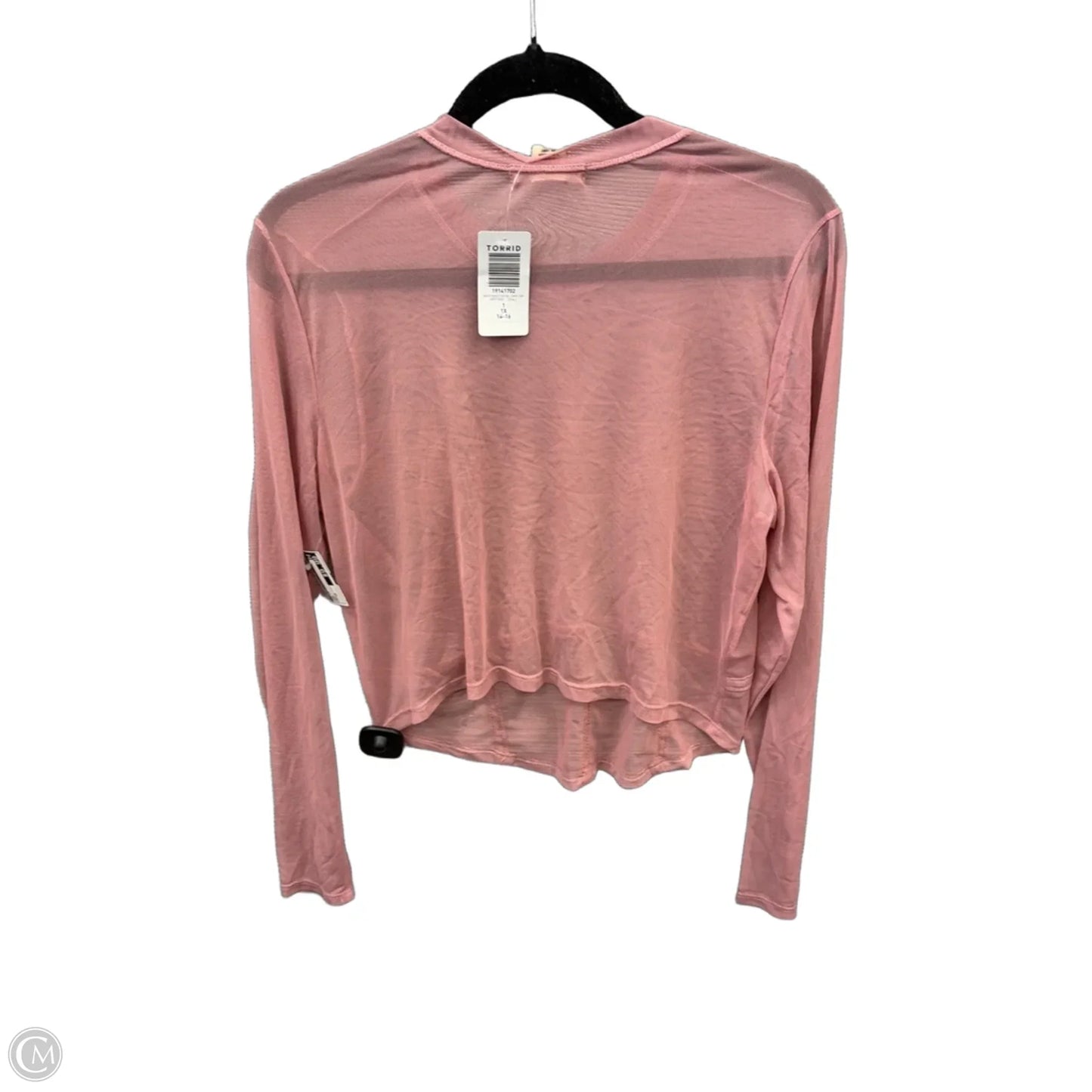 Top Long Sleeve By Torrid In Pink, Size: 1x