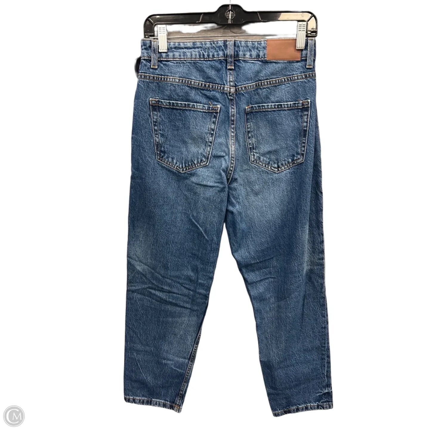 Jeans Straight By Zara In Blue Denim, Size: 6