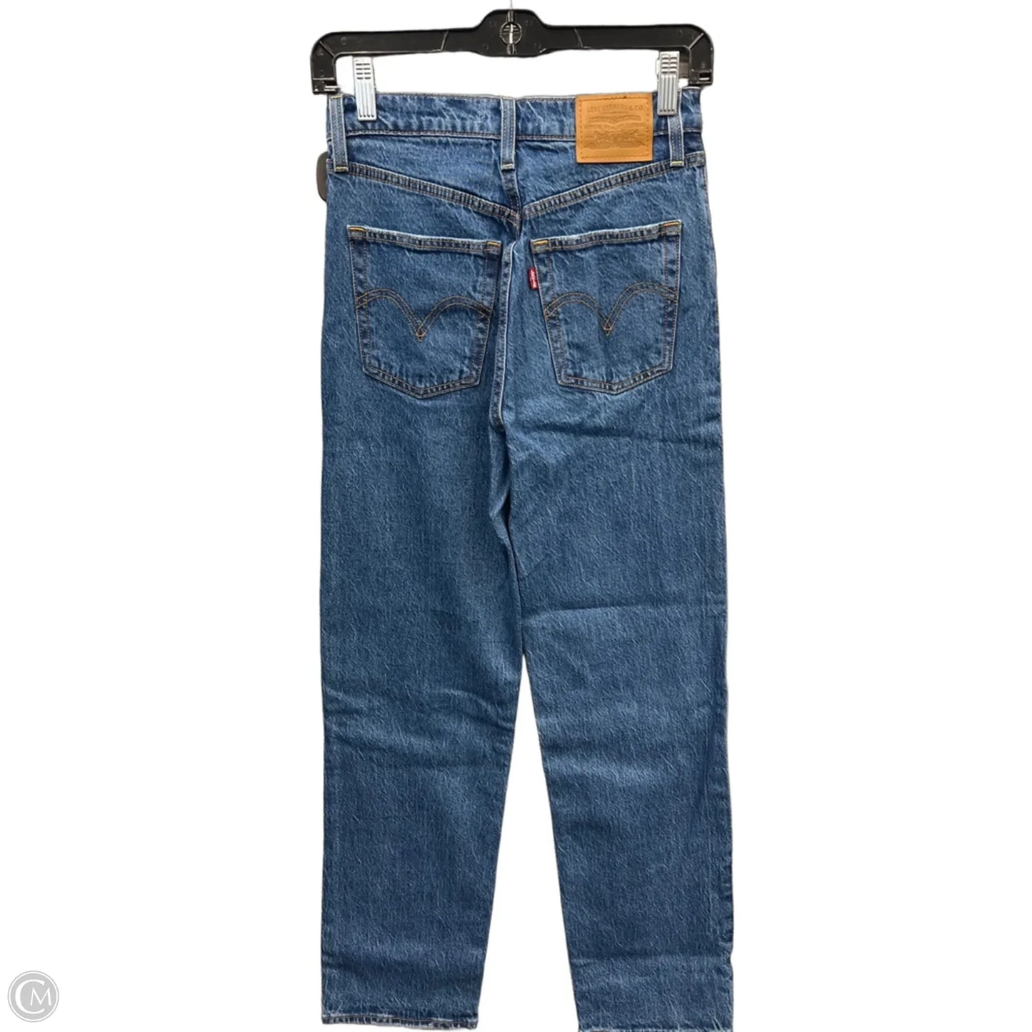 Jeans Straight By Levis In Blue Denim, Size: 2