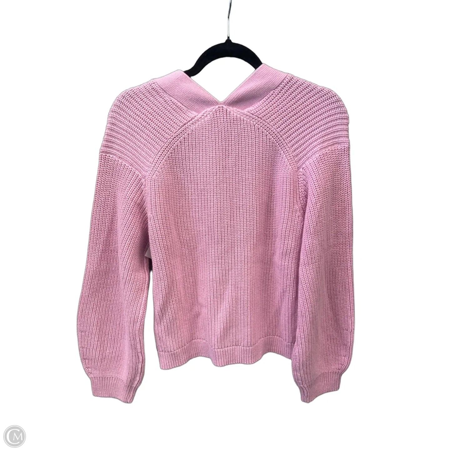 Sweater Cardigan By H&m In Pink, Size: Xs