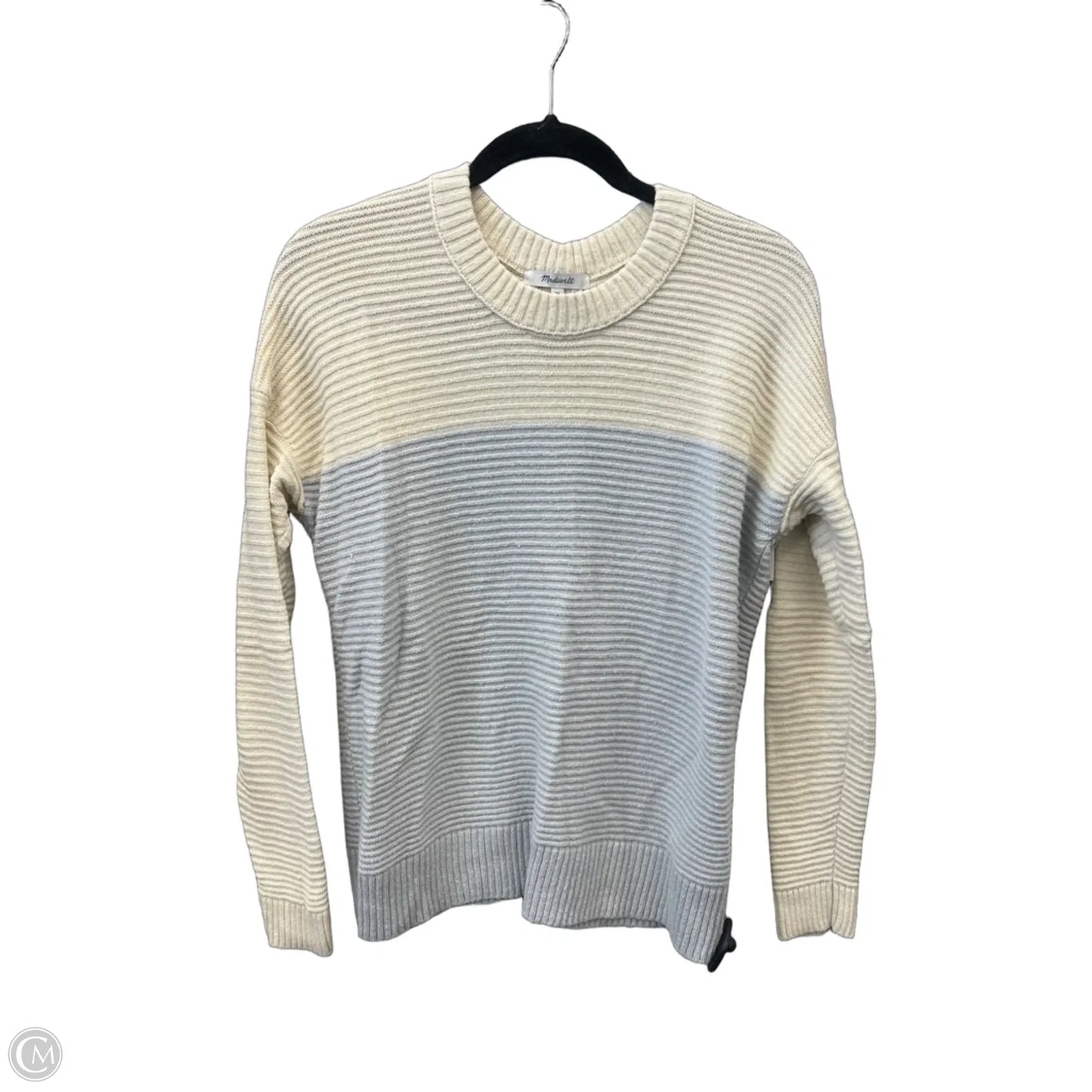 Sweater By Madewell In Cream & Grey, Size: Xs