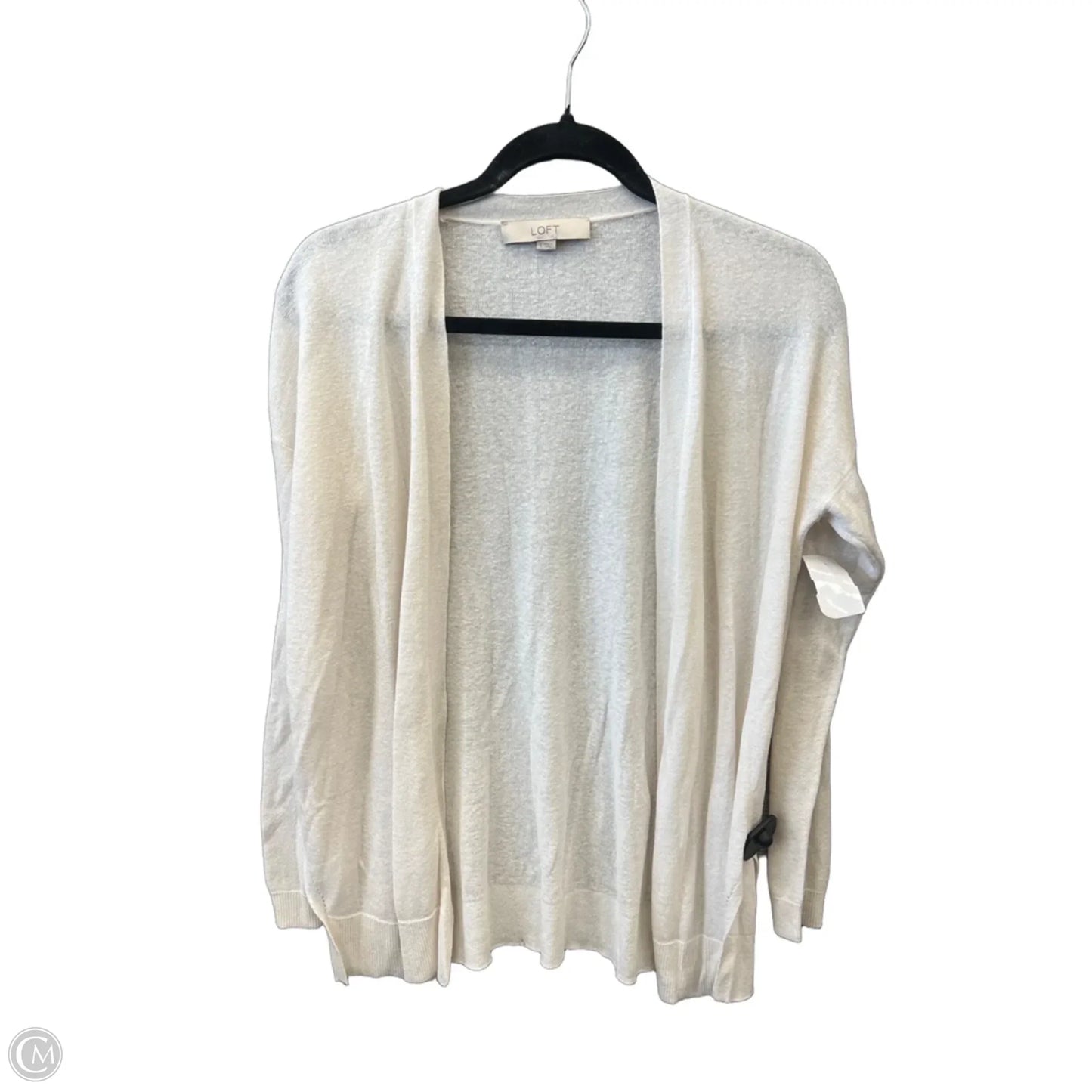 Cardigan By Loft In Cream, Size: S