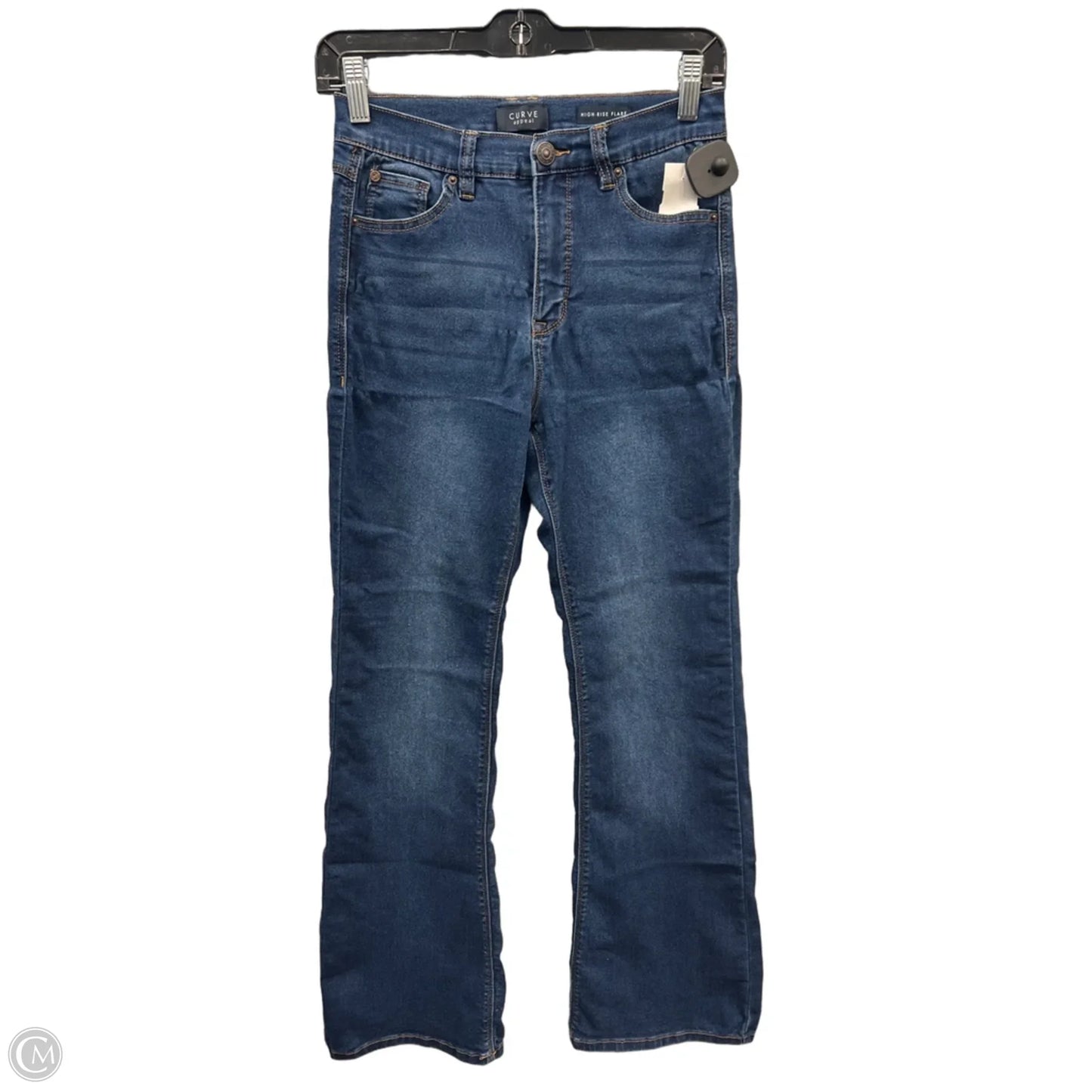 Jeans Flared By Curve Appeal In Blue Denim, Size: 4
