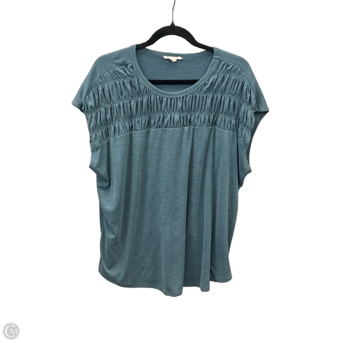 Top Short Sleeve By Maurices In Blue, Size: 1x