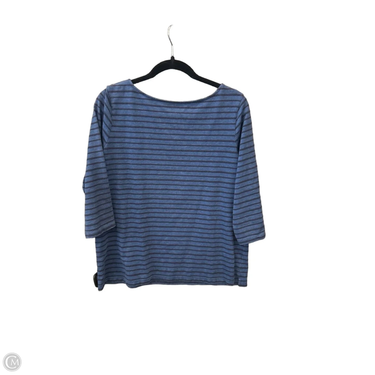Top 3/4 Sleeve By Croft And Barrow In Blue, Size: Xl