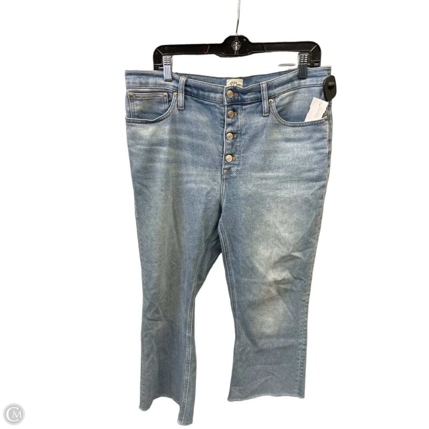 Jeans Cropped By J. Crew In Blue Denim, Size: 12