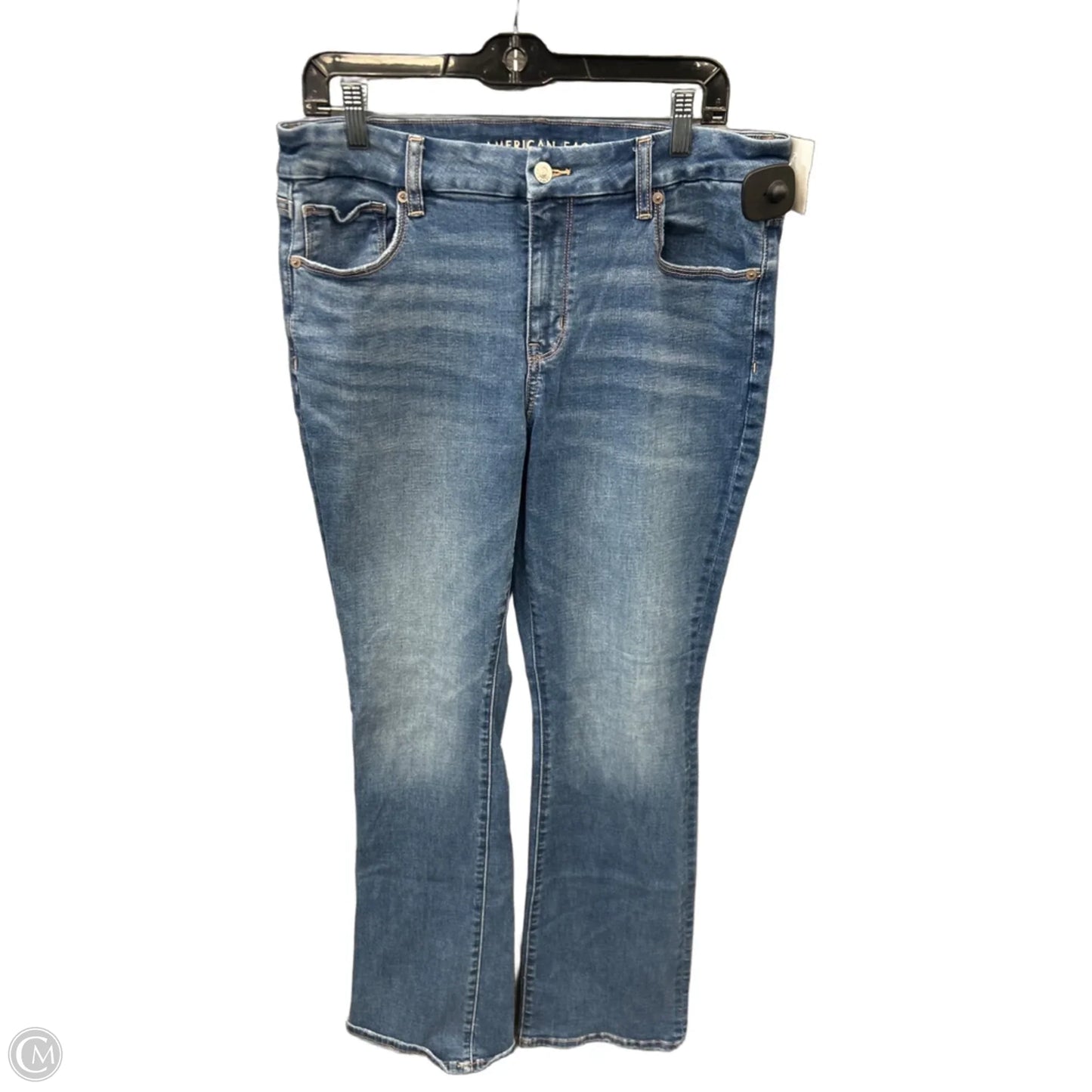 Jeans Boot Cut By American Eagle In Blue Denim, Size: 14