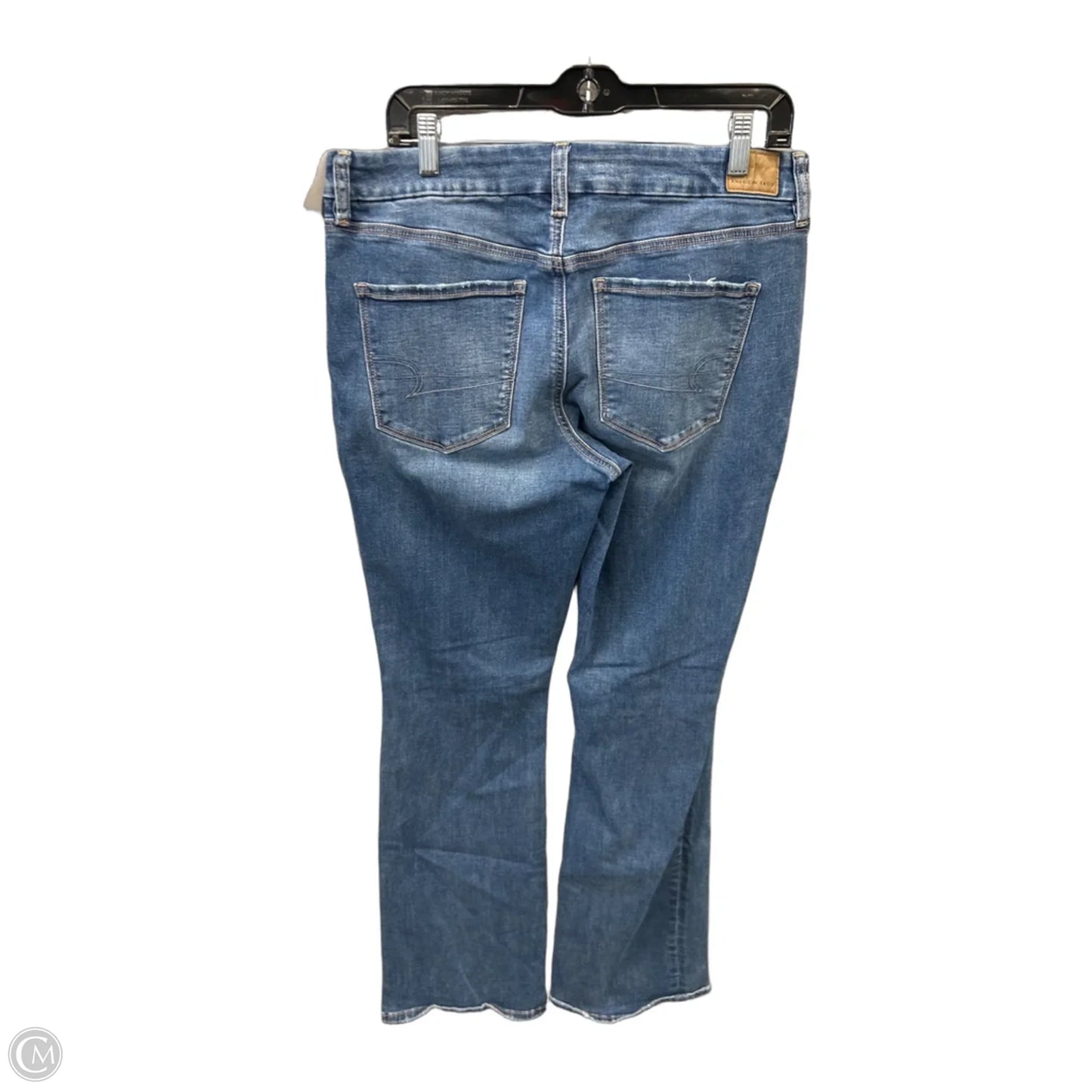 Jeans Boot Cut By American Eagle In Blue Denim, Size: 14
