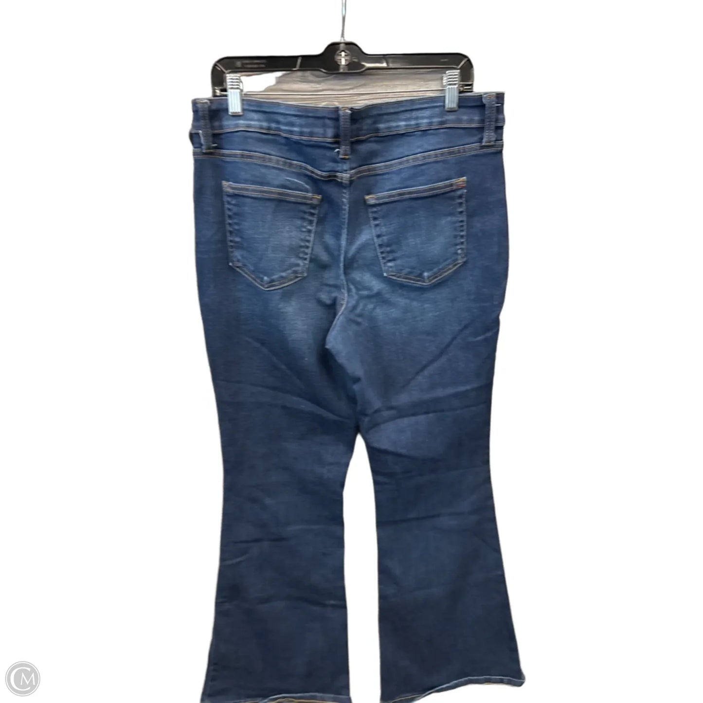 Jeans Flared By Edgely In Blue Denim, Size: 14