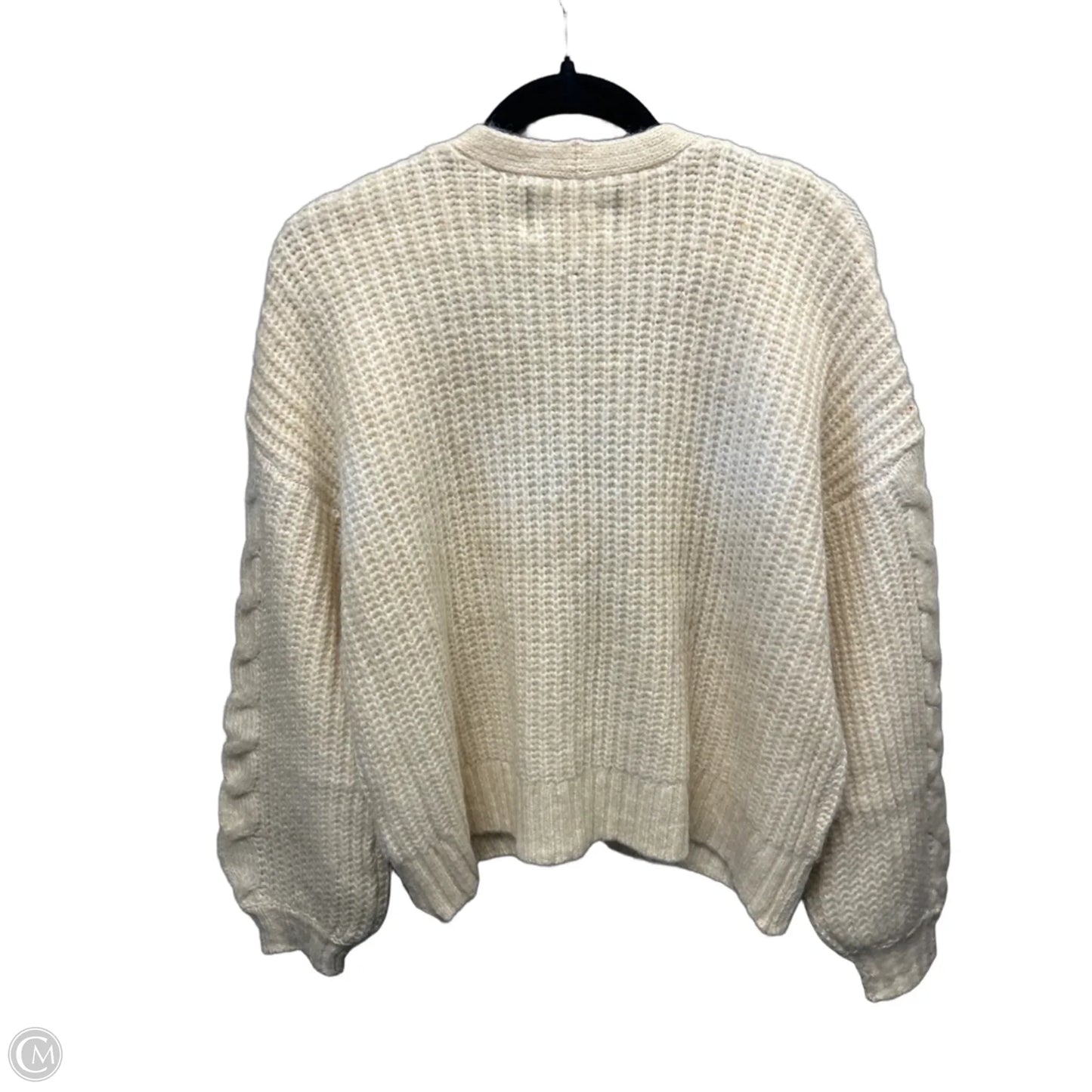 Sweater Cardigan By American Eagle In Cream, Size: M