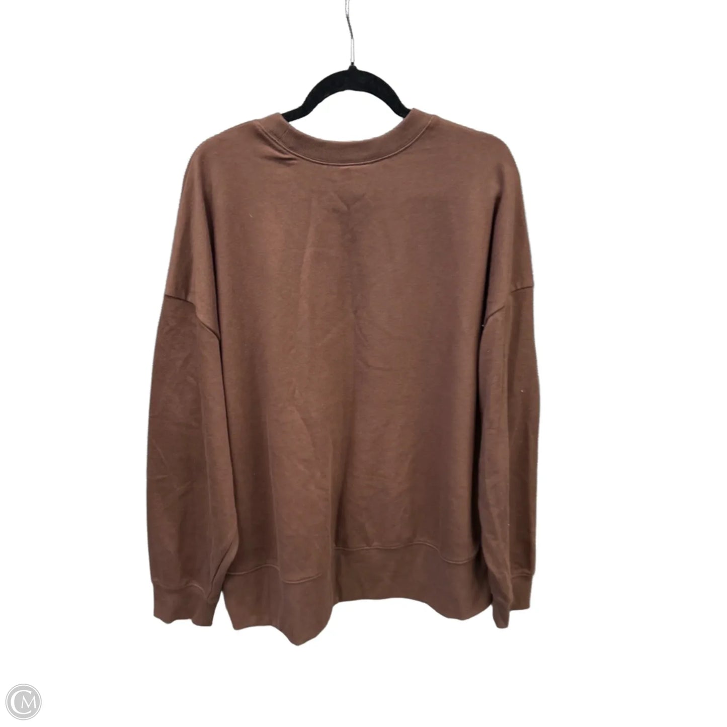 Top Long Sleeve By Torrid In Brown, Size: 1x