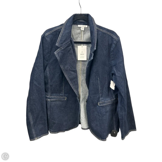 Jacket Denim By Free Assembly In Blue Denim, Size: Xxl