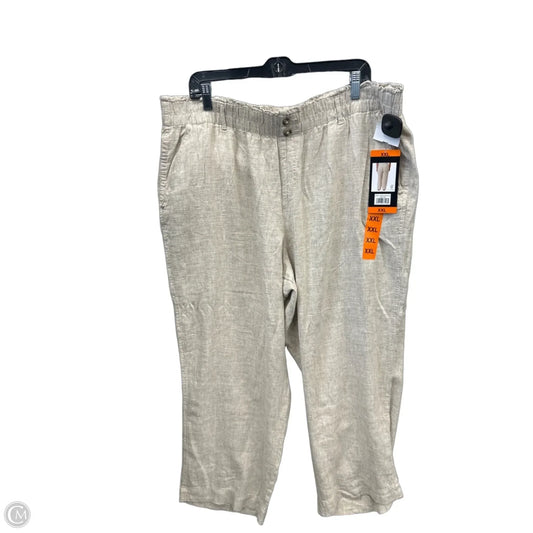 Pants Linen By Briggs In Cream, Size: 18