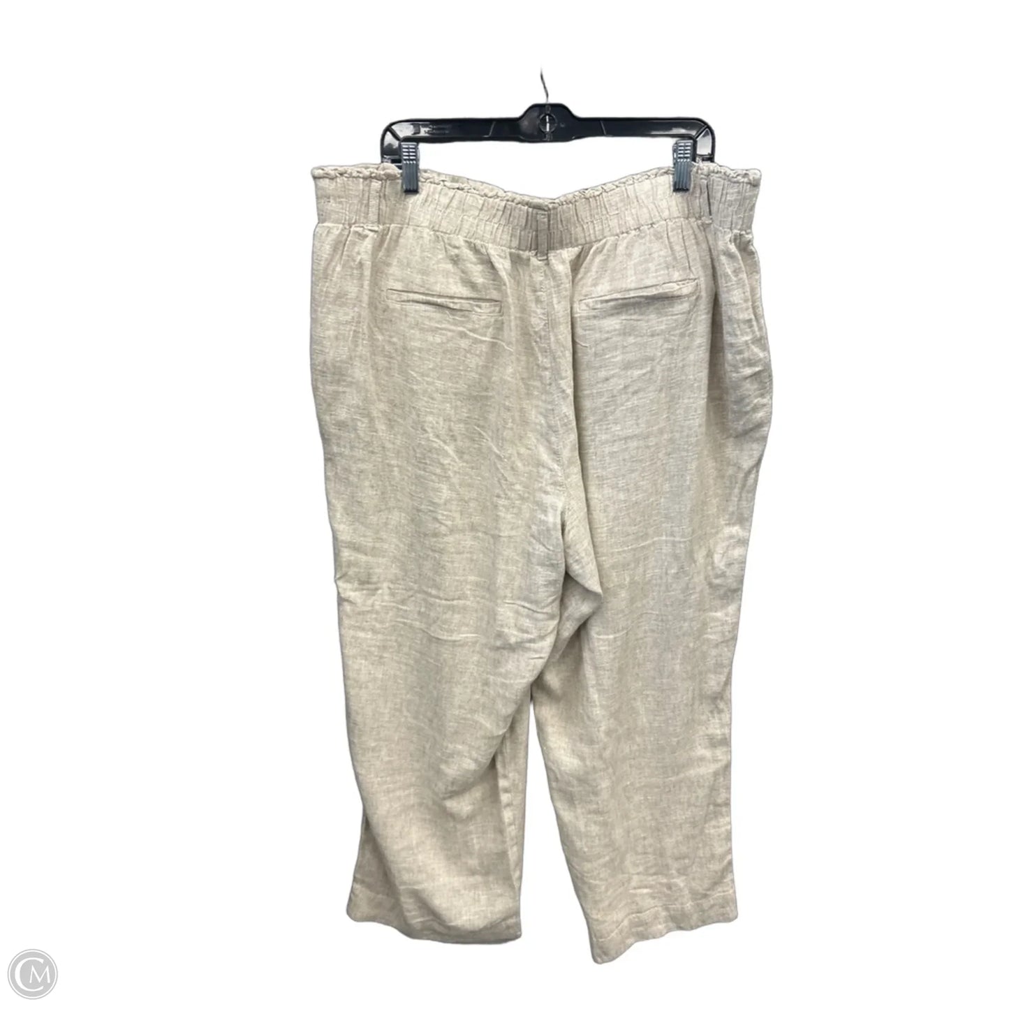 Pants Linen By Briggs In Cream, Size: 18