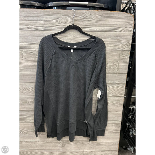 Top Long Sleeve By Time And Tru In Grey, Size: Xxl