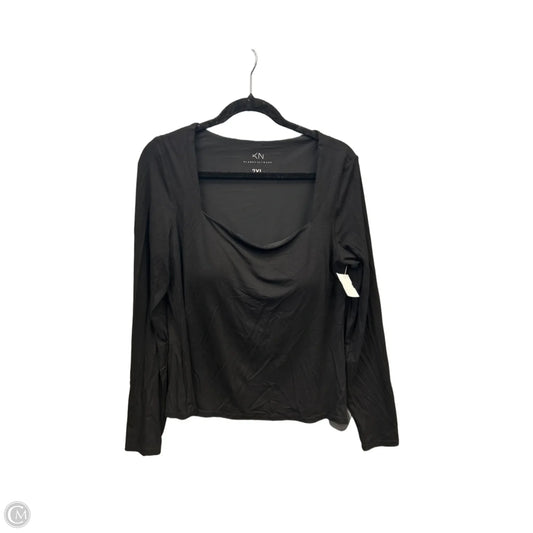 Top Long Sleeve By Clothes Mentor In Black, Size: 2x