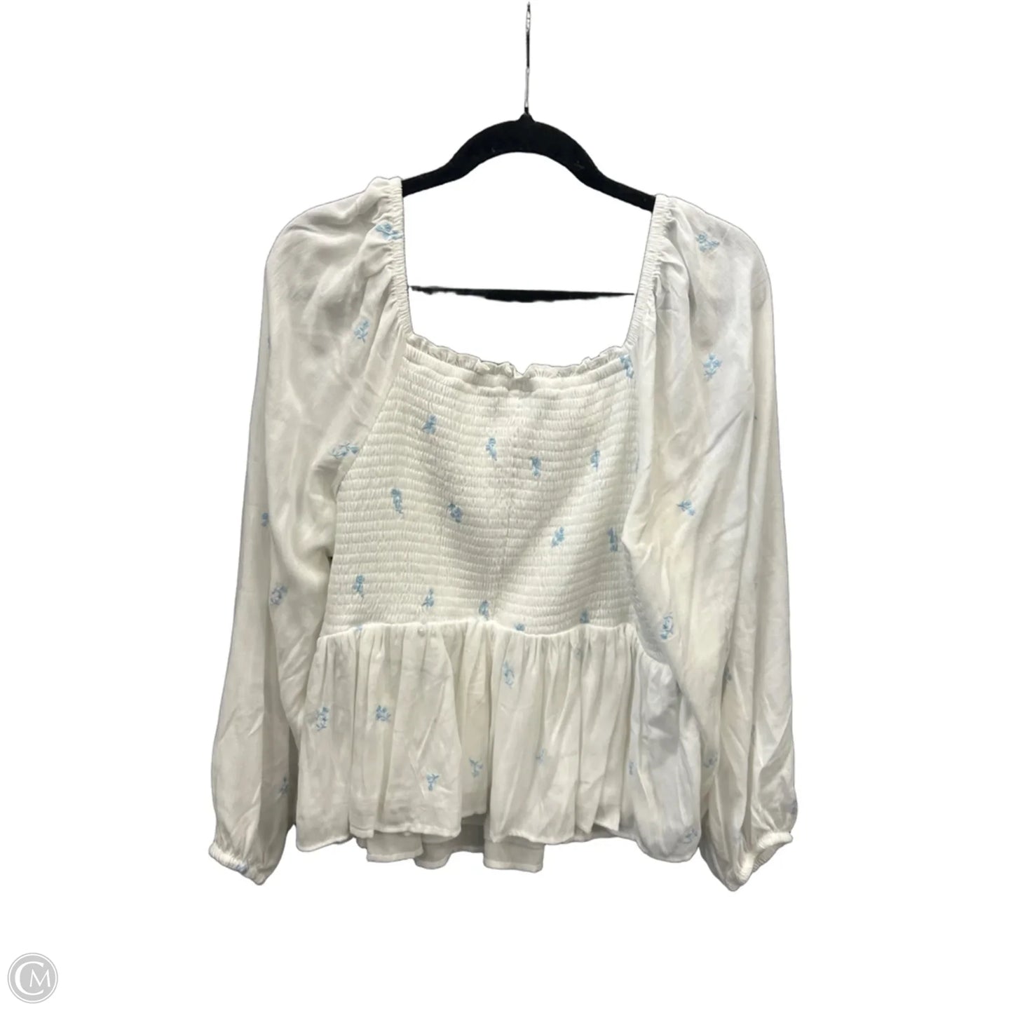 Top Long Sleeve By Torrid In White, Size: 2x