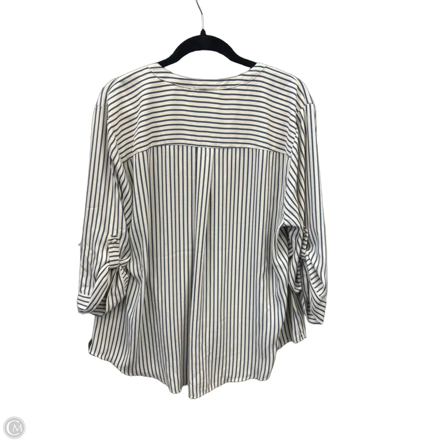 Top 3/4 Sleeve By Torrid In Striped Pattern, Size: 2x