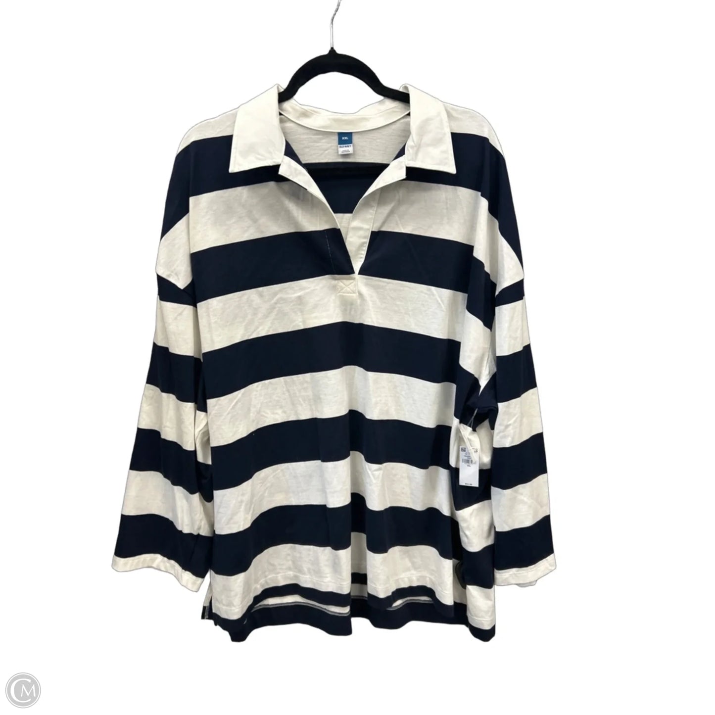 Top Long Sleeve By Old Navy In Striped Pattern, Size: Xxl