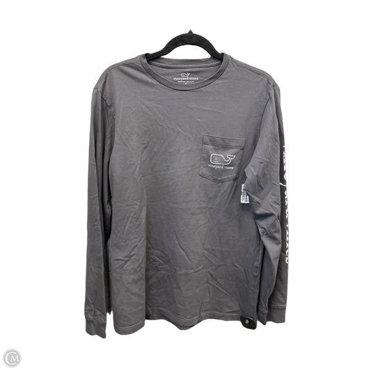 Top Long Sleeve By Vineyard Vines In Grey, Size: S