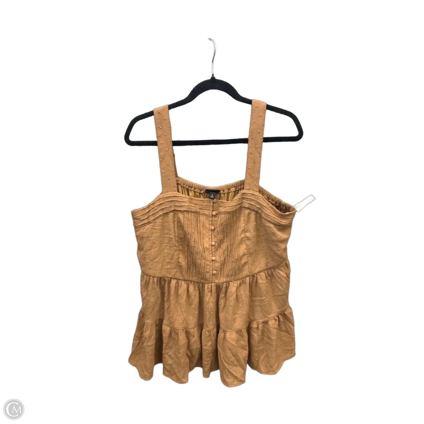 Top Sleeveless By Torrid In Brown, Size: 1x