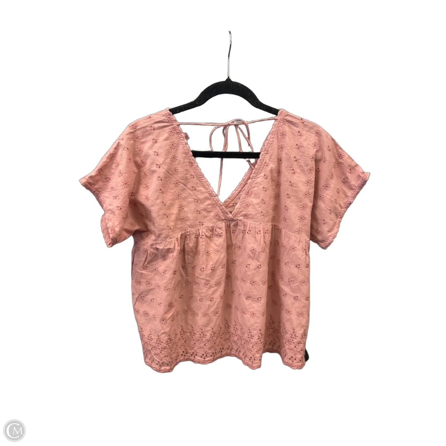 Top Short Sleeve By Lucky Brand In Pink, Size: M