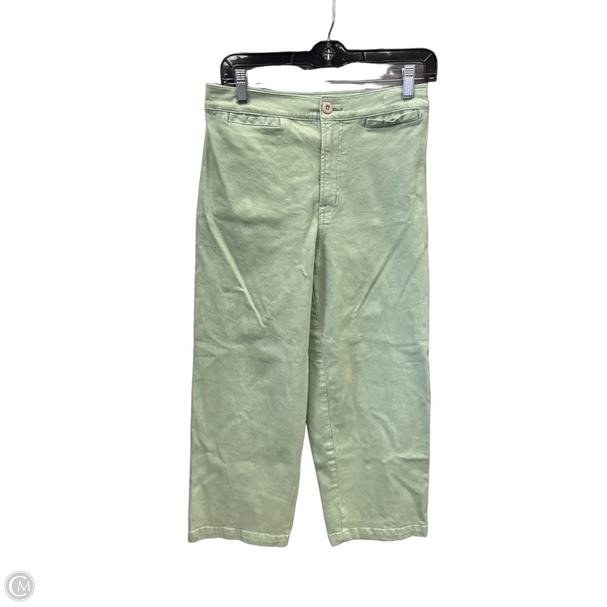 Pants Cropped By Madewell In Green, Size: 6
