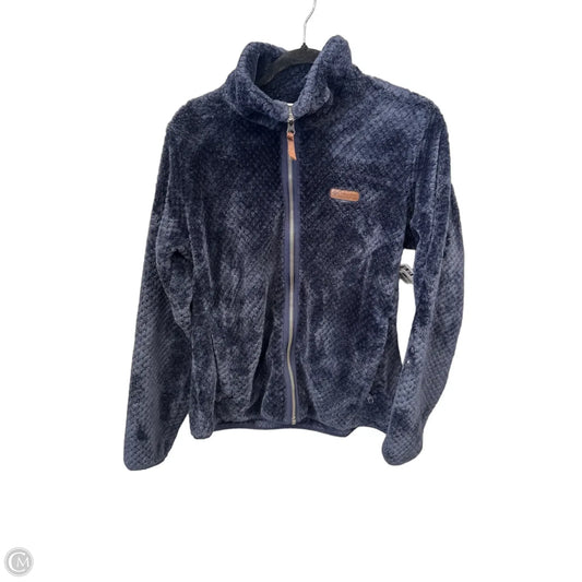 Jacket Faux Fur & Sherpa By Columbia In Navy, Size: L