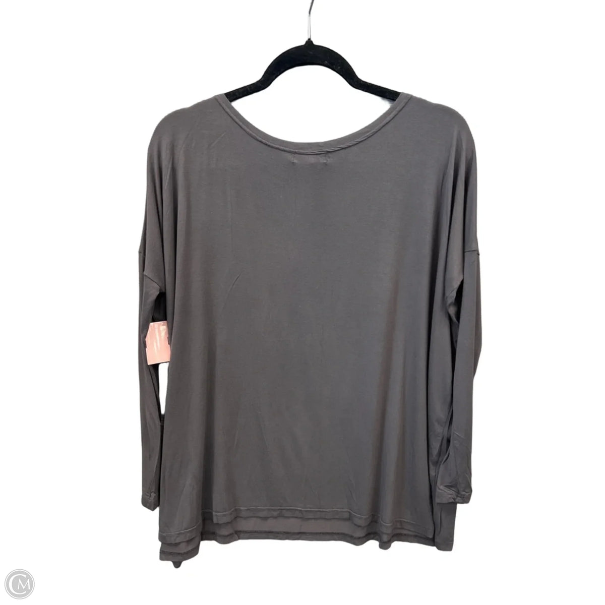 Top 3/4 Sleeve Basic By Piko In Grey, Size: S