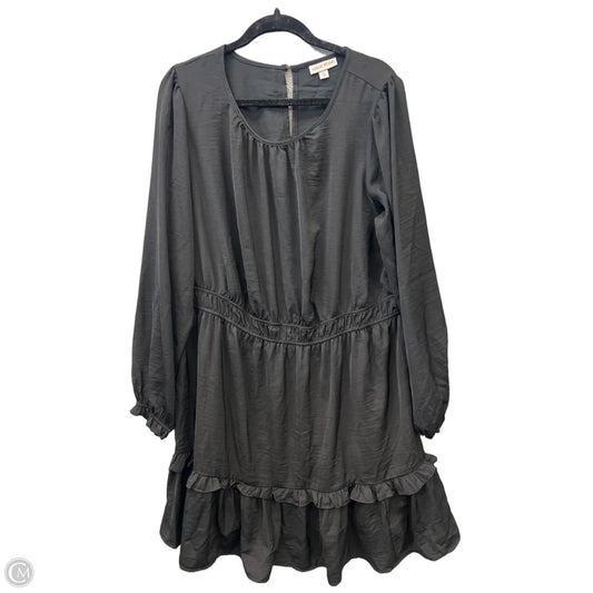Dress Casual Midi By Knox Rose In Black, Size: Xxl