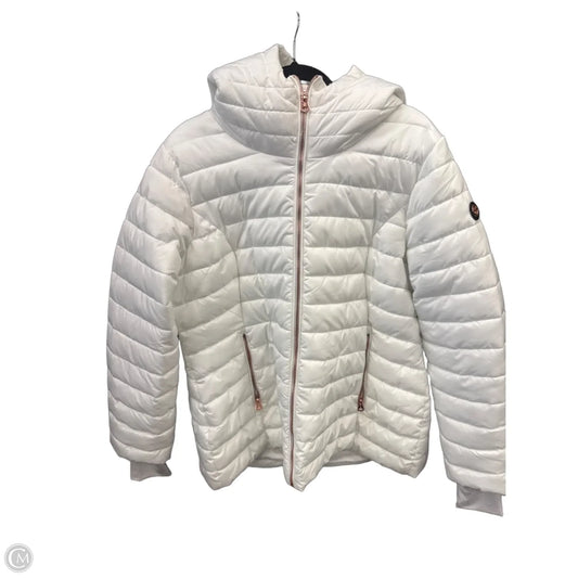 Jacket Puffer & Quilted By Jessica Simpson In White, Size: Xl