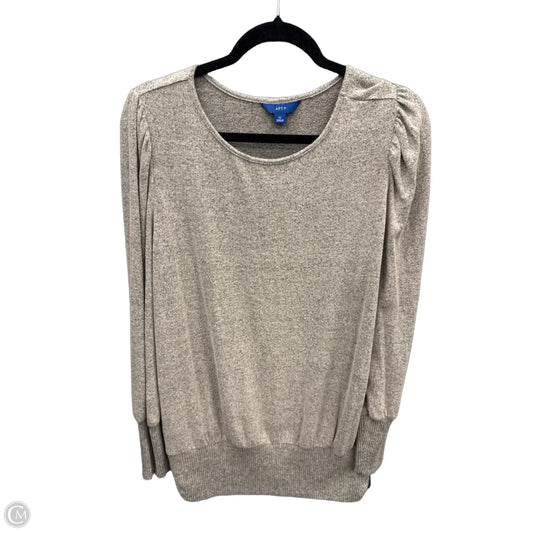 Top Long Sleeve By Apt 9 In Grey, Size: Xl