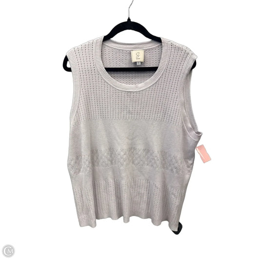 Top Sleeveless By Sioni In Purple, Size: 2x