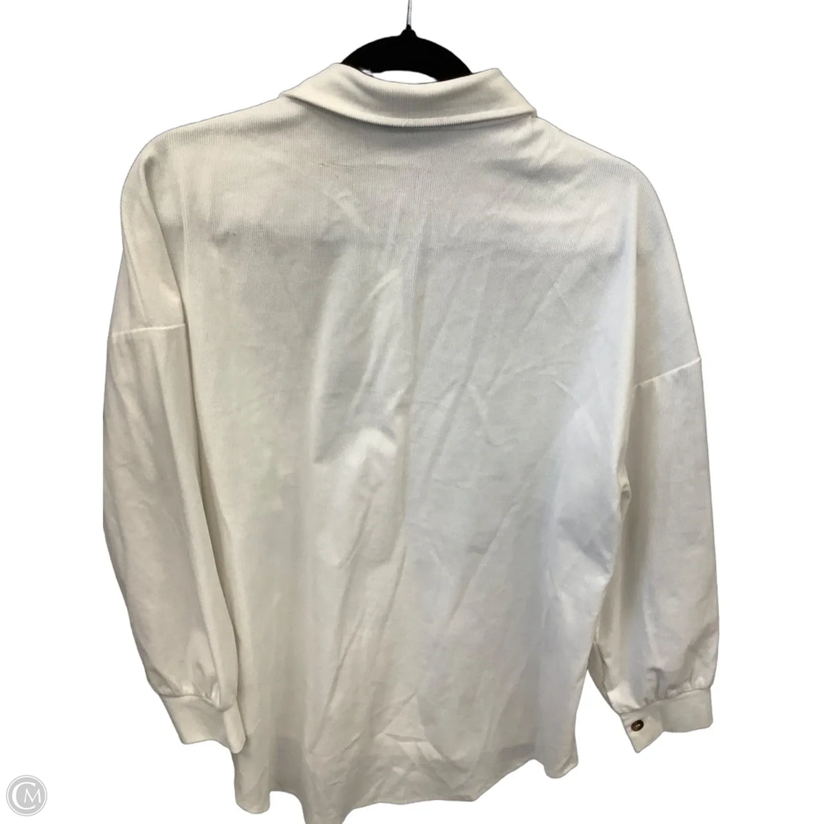 Jacket Shirt By Shein In White, Size: L