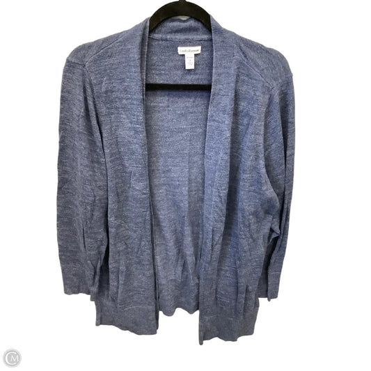 Cardigan By Croft And Barrow In Blue, Size: 1x