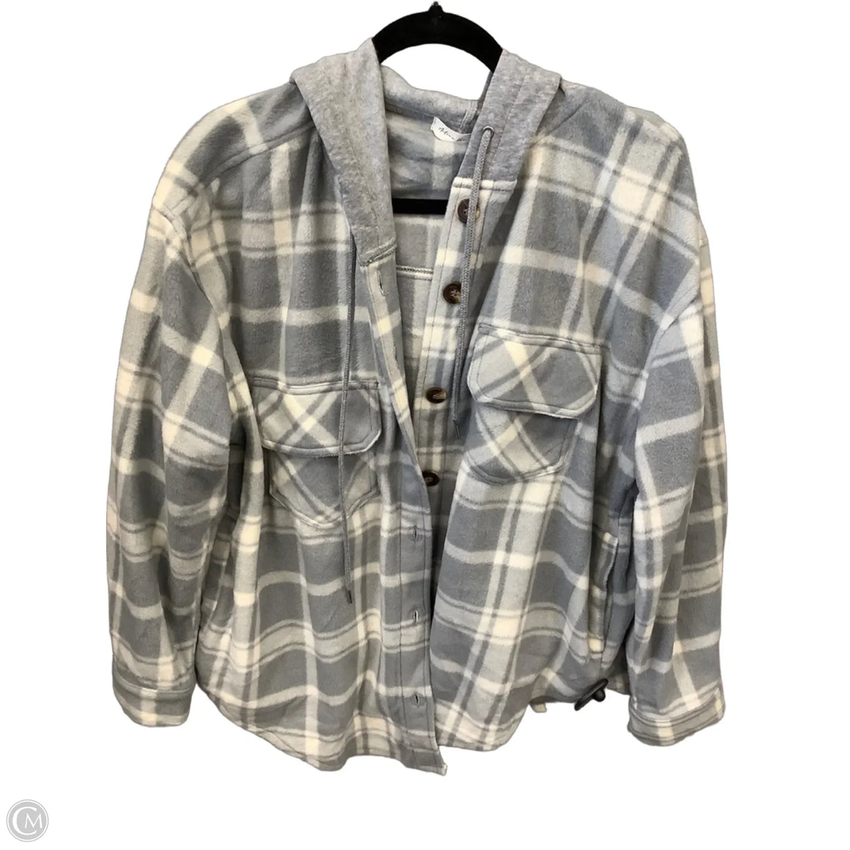 Jacket Shirt By Active Usa In Plaid Pattern, Size: 2x