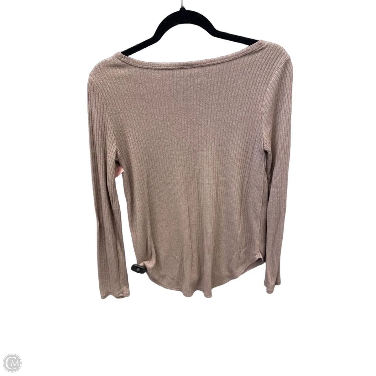 Top Long Sleeve Basic By Old Navy In Brown, Size: S