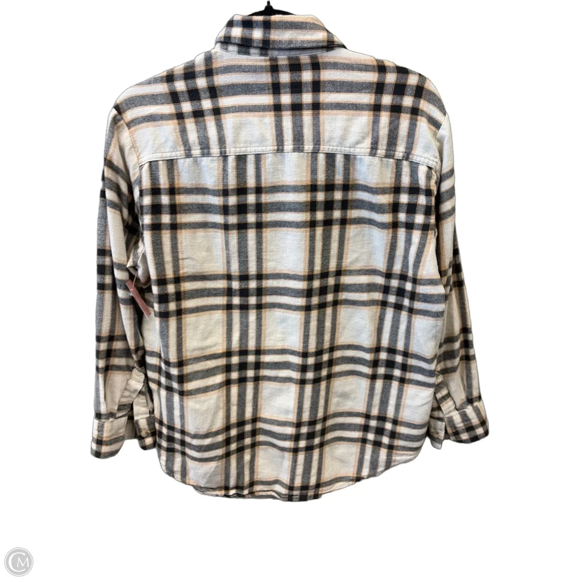 Top Long Sleeve By Old Navy In Plaid Pattern, Size: S