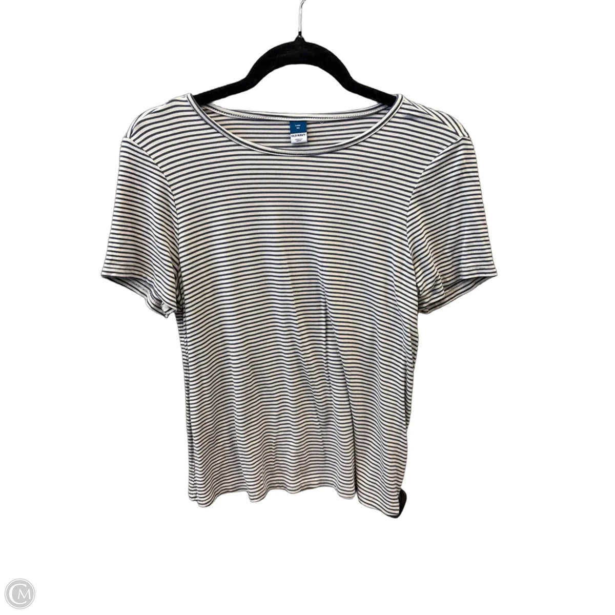 Top Short Sleeve Basic By Old Navy In Striped Pattern, Size: Xs