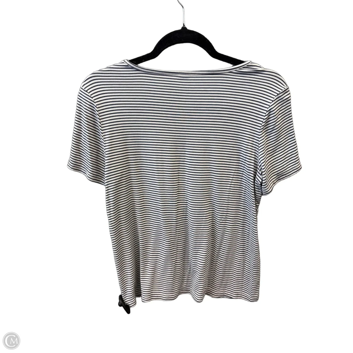 Top Short Sleeve Basic By Old Navy In Striped Pattern, Size: Xs