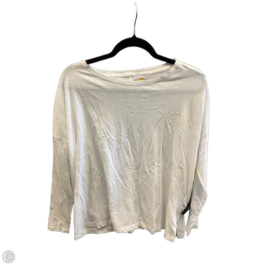 Top Long Sleeve Basic By C And C In White, Size: Xs
