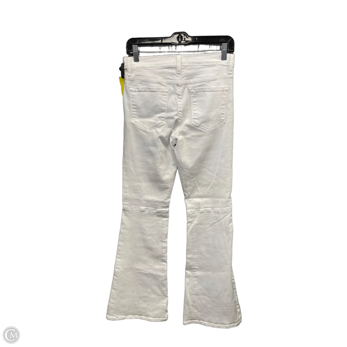 Jeans Flared By Clothes Mentor In White Denim, Size: 10