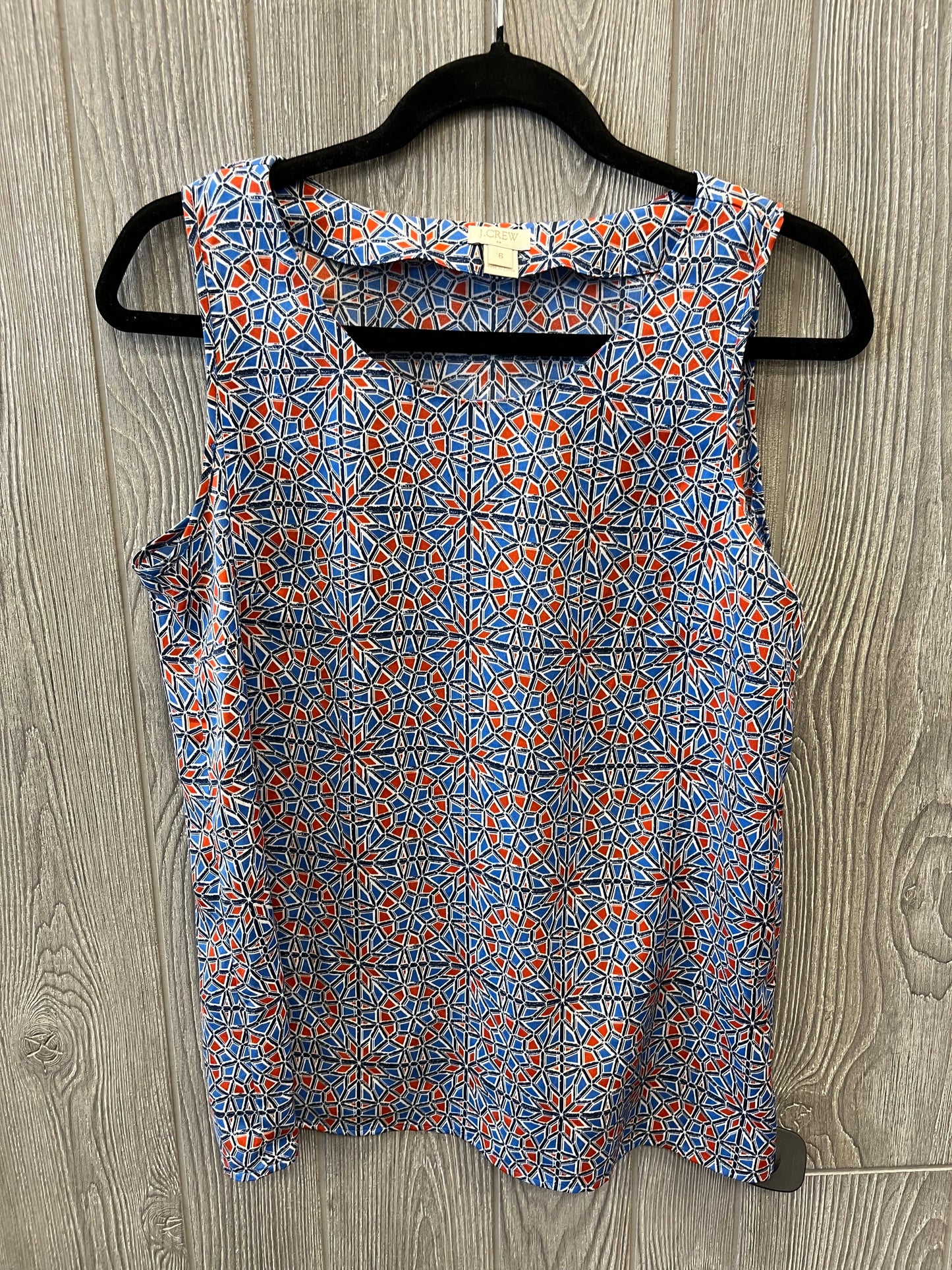 Blue Top Sleeveless J. Crew, Size S