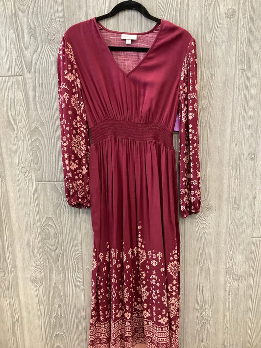 Dress Casual Maxi By Knox Rose In Red, Size: Xs