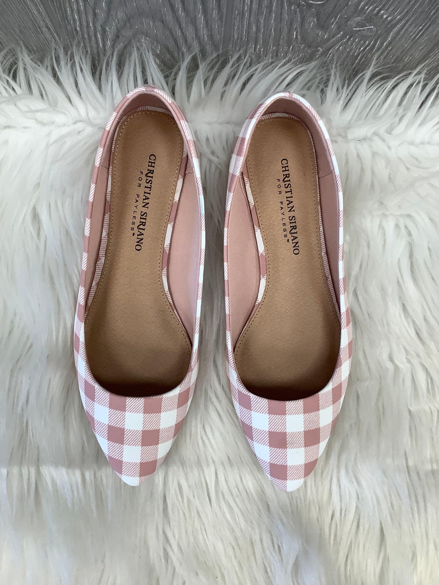 Pink & White Shoes Flats Christian Siriano For Payless, Size 7