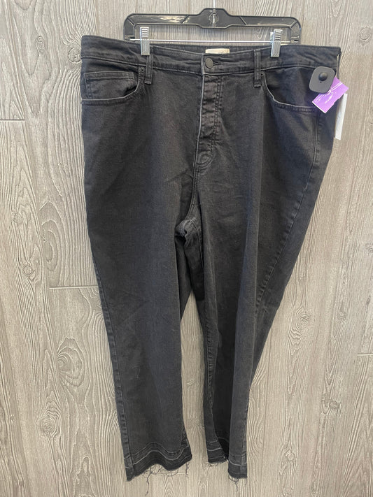 Black Denim Jeans Flared Universal Thread, Size 18